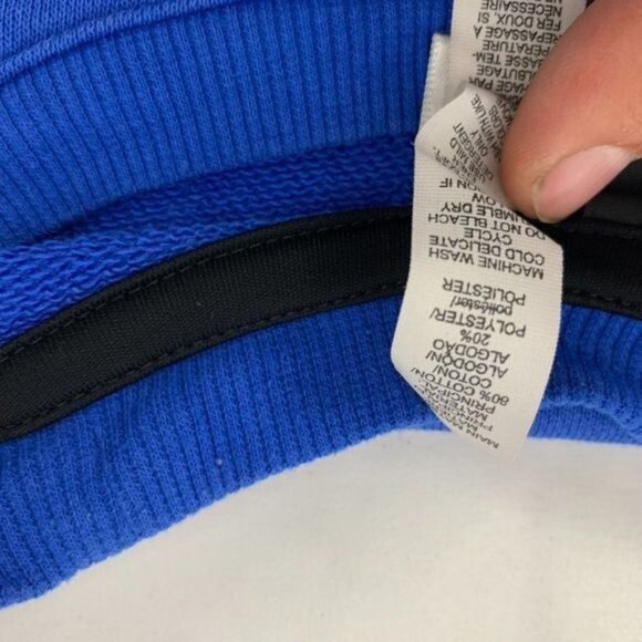 Adidas Womens Blue Long Sleeve Mesh Layered Pullover Top Size Small - Picture 6 of 7